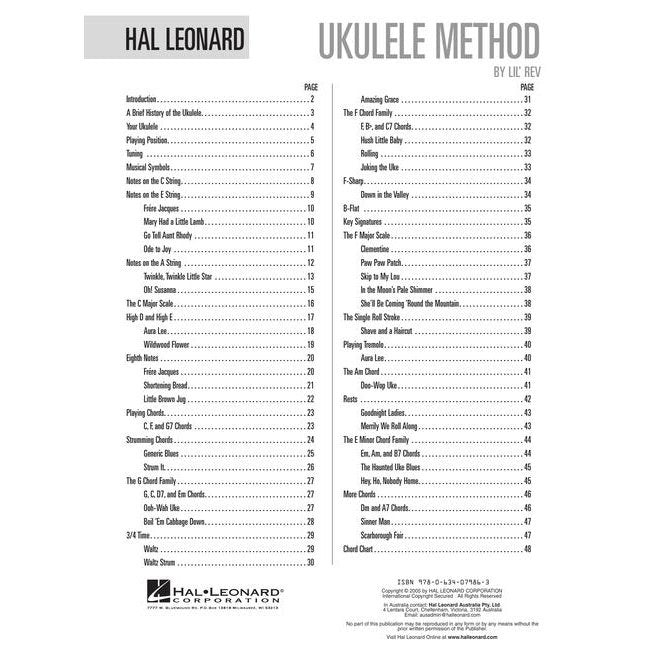 Hal Leonard Ukulele Method Book 1
