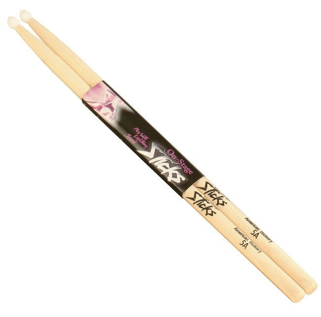 AMH5AW American Made Hickory Drumsticks (5A Wood Tip) Pair