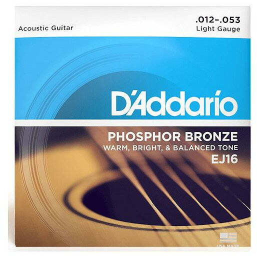 D’Addario Phosphor Bronze Acoustic Guitar Strings Light 12-53