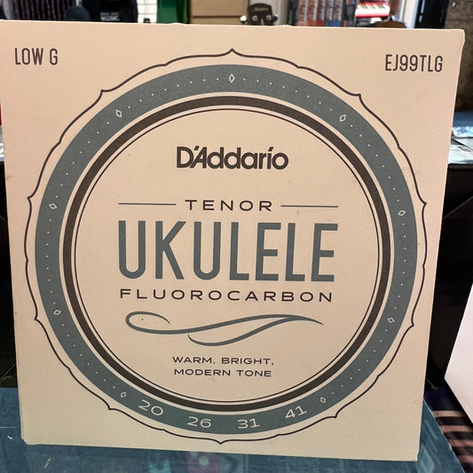 D'Addario Set Tenor Ukulele Carbon Low G