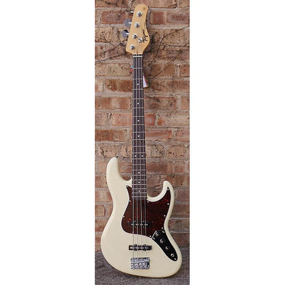 Electric 4 string Jazz style Bass Olympic White