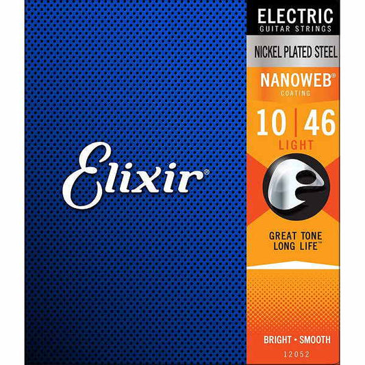 Elixir Nanoweb Electric Guitar Strings 10-46