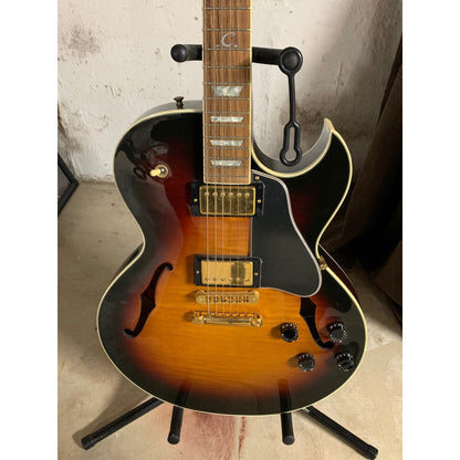 Gibson ES-137 Semi-Hollow Body Guitar Excellent w/HSC Tri-burst 2003