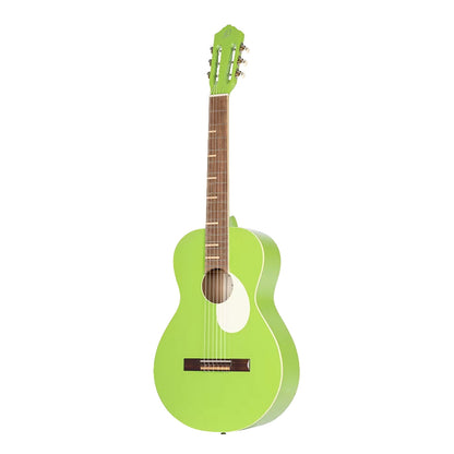 Ortega Nylon String Guitar Gaucho Parlor Green Apple w/Bag