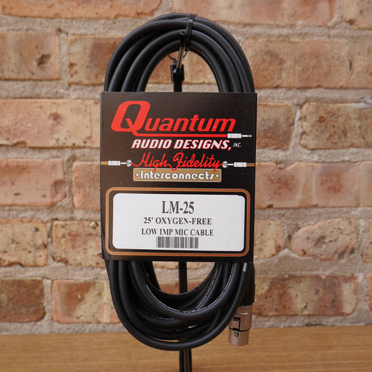 Quantum 25' Black Low Impedance Mic Cable
