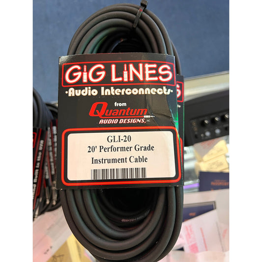 Quantum Gig Lines 20’ Instrument Cable