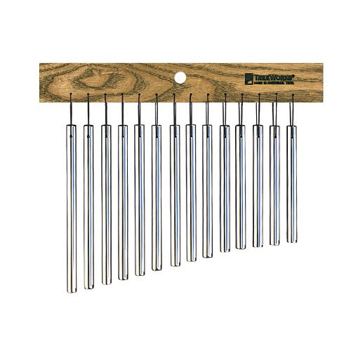 TreeWorks TRE417 Compact Single Row Chimes w/Ash White Mantle