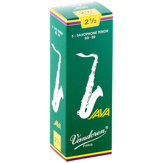 Vandoren Java Tenor Saxophone Reeds Strength 2 1/2 5-Pack