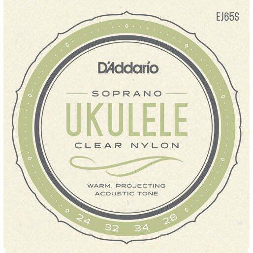 D'Addario Soprano Ukulele Clear Nylon Set