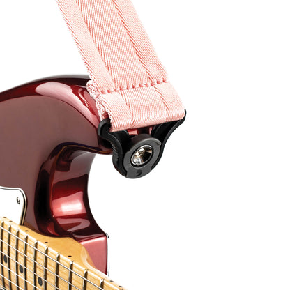 D'Addario Auto Lock Guitar Strap New Rose