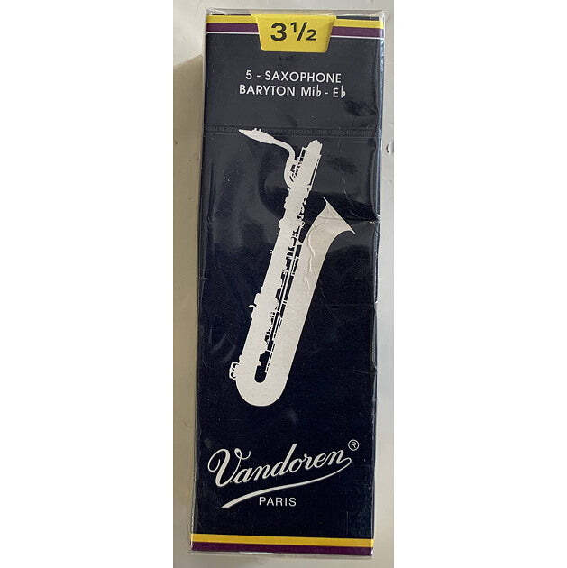 Vandoren Baritone Saxophone Reeds Strength 3 1/2 5-Pack