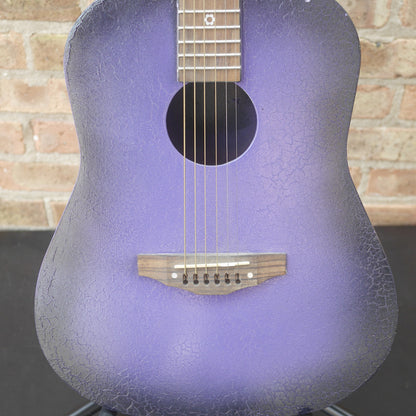 Purple Acoustic Guitar short-scale used