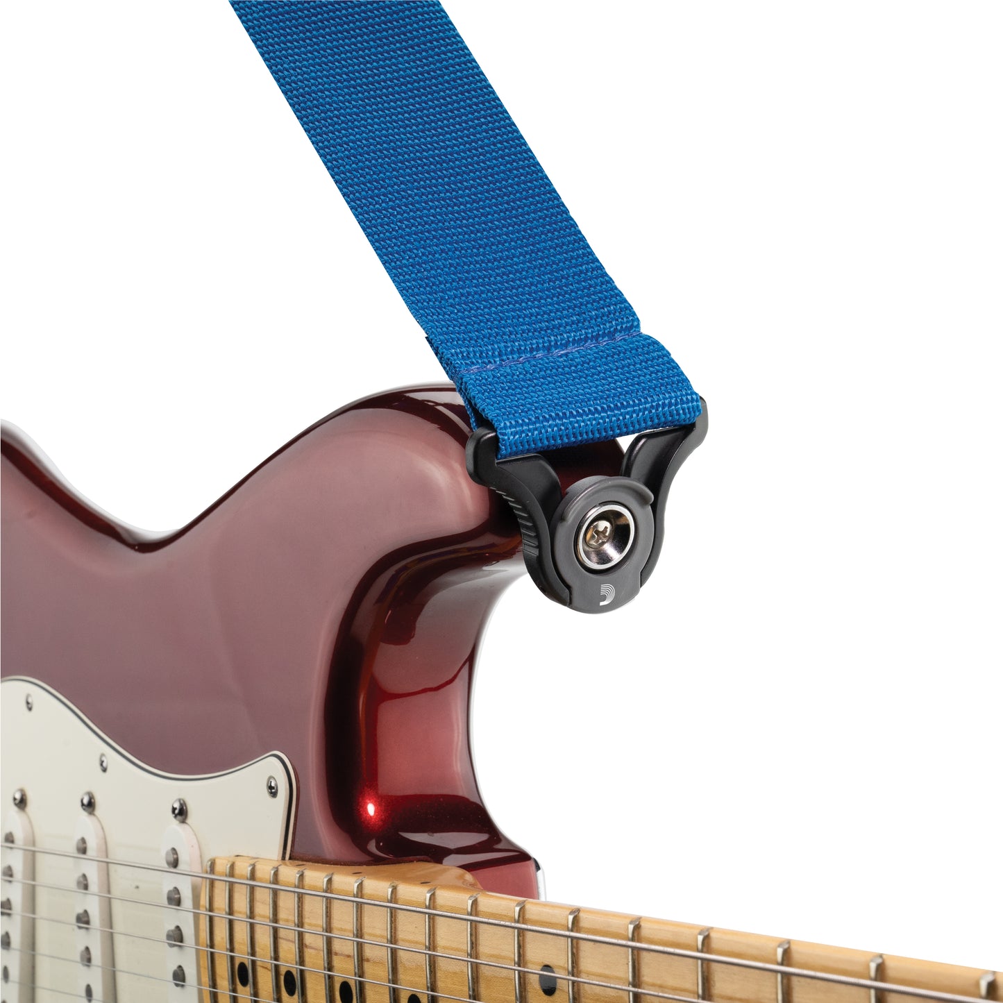 D'Addario 50MM Poly Auto Lock Guitar Strap Blue