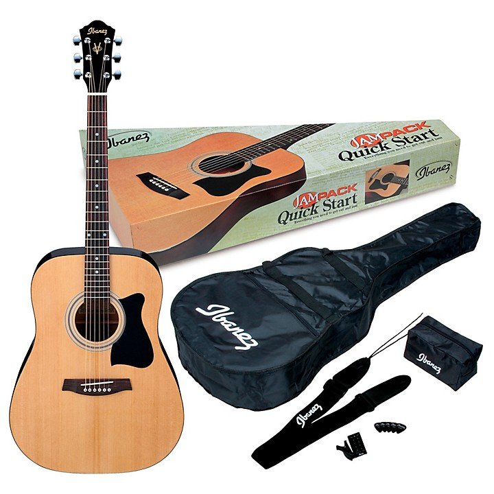 Ibanez IJV50 JAMPACK Acoustic Guitar Package (Natural)