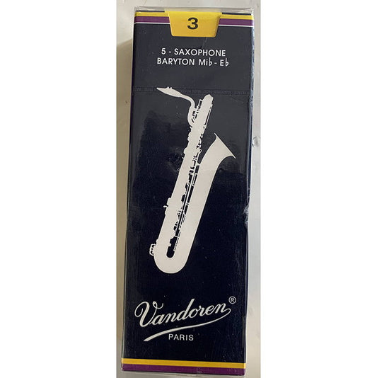 Vandoren Baritone Saxophone Reeds Strength 3, 5-Pack