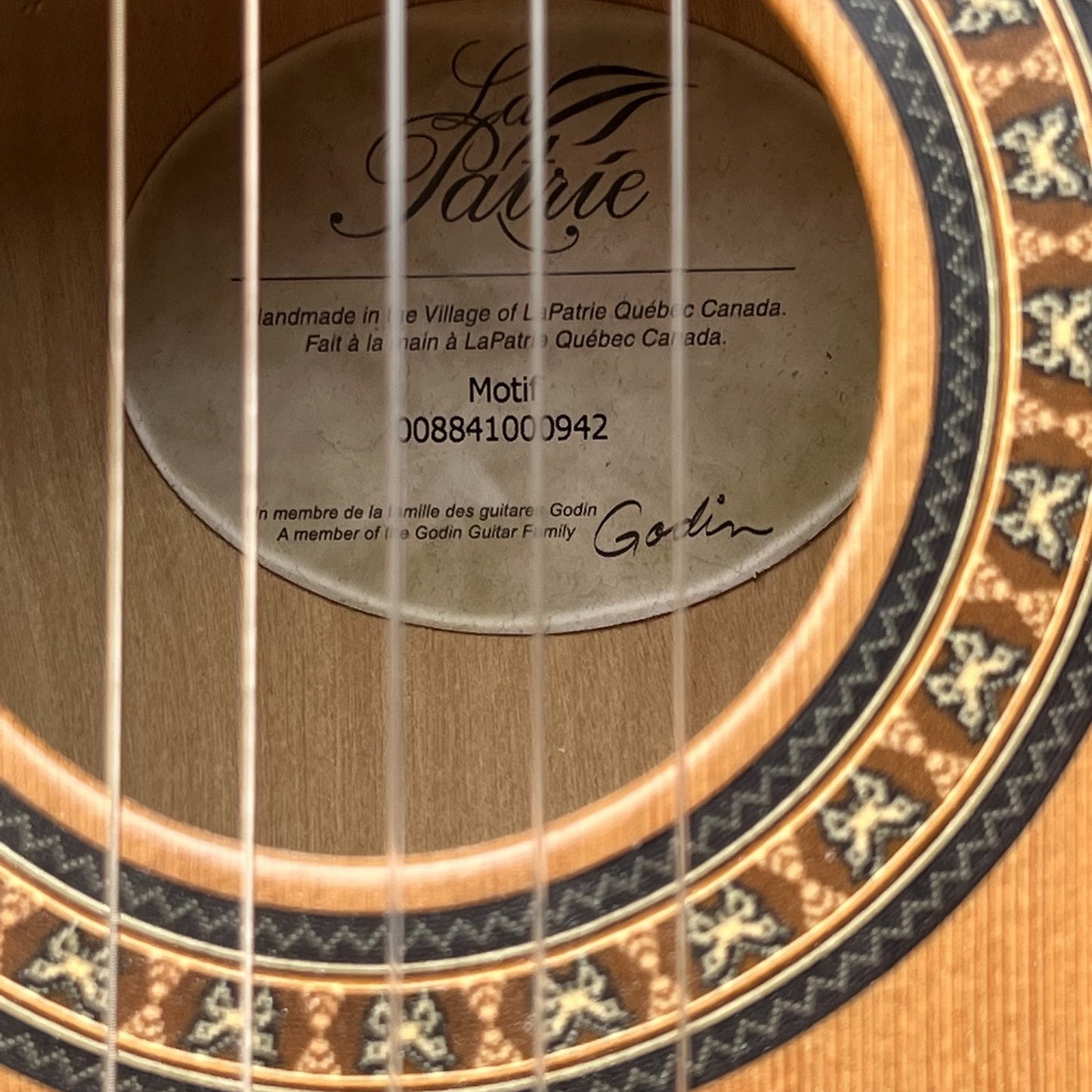 Godin La Patrie Motif Classical Guitar w/Hard Shell Case