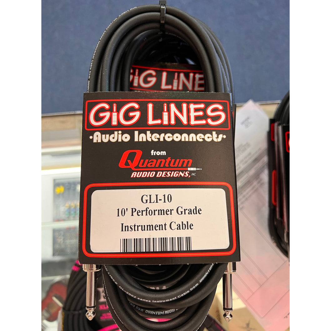 Quantum Gig Lines 10’ Instrument Cable