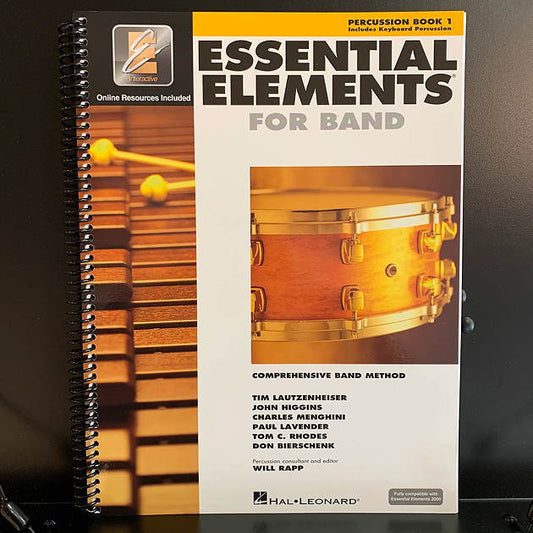Essential Elements For Band Percussion Book 1