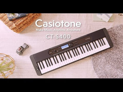 Casio Casiotone CT-S400 Portable 61-Key Arranger Keyboard
