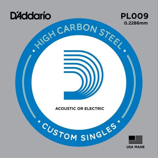 D'Addario Single String Plain 009